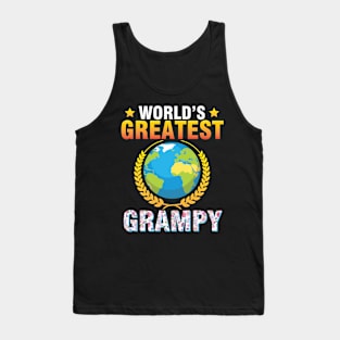 World's Greatest Grampy Happy To Me Mother Father Daddy Mom Tank Top